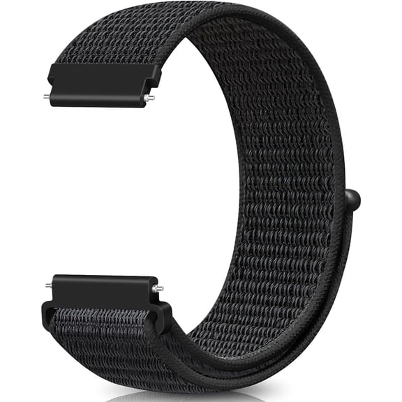 ERUCND-18MM 19MM 20MM 22MM Nylon Sport Loop Watch Strap, Replacement Strap with Quick Release for Men Women
