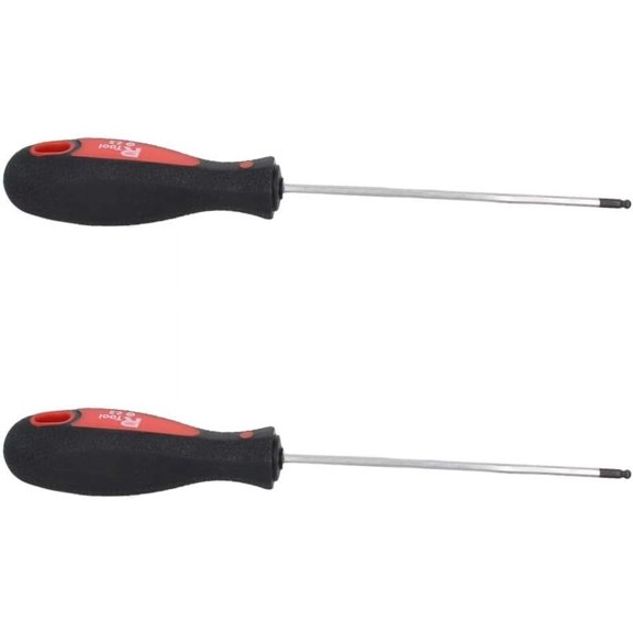 ERUCND-2.5mm x 100mm Ball Head Precision Screwdriver Hex Design Wrench Hand Tool 2Pcs