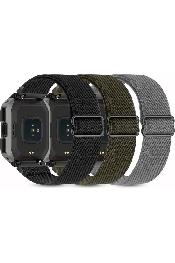 -20mm 22mm Stretchy Nylon Compatible with KOSPET Tank M1 Pro/M1/M2/M3/T2/T3 Smart Watch Bands, Quick Release Adjustable Replacement Wristbands for AMAZTIM C20 Pro/C20/M2/T2 Elastic Sport Strap