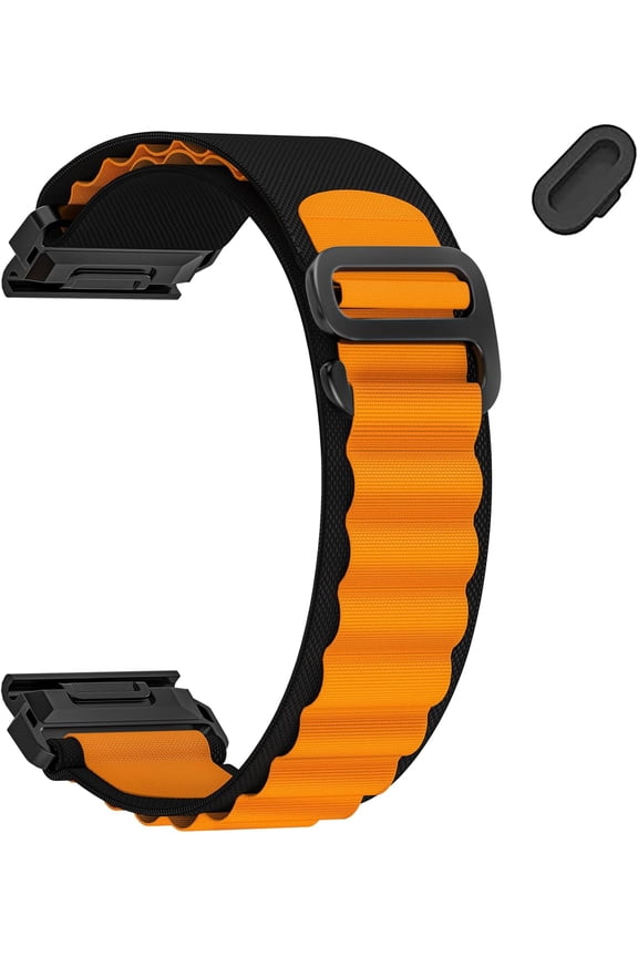 -22mm Nylon Quick fit Watch Band Compatible with Garmin tactix 8/Fenix 8 pro 47mm/Fenix 7 Pro/6 Pro/5 Plus/E, Strap for Descent G2/G1 Solar/Epix Pro/quatix 8 47mm/Forerunner 970/965/955/945