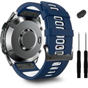 ERUCND-22mm Quickfit Band Compatible with Garmin Fenix 8/7/6 epix Pro,Silicone Wrist Strap for Fenix E/5 Plus/5/tactix quatix 8 7 pro/Forerunner 970/965/955/Descent G2 G1/Approach S70/S62/S60 47mm