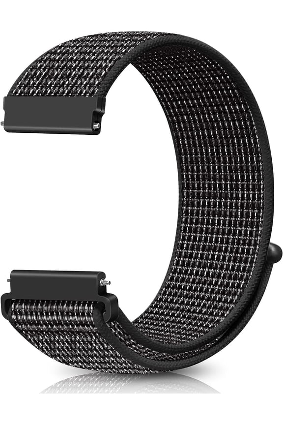 -24mm Nylon Sport Quick Release Watch Band Compatible with Garmin Venu X1/TicWatch Altas/TicWatch Pro 5/Pro 5 Enduro/COROS Nomad/iTouch AIR 4 41mm 46mm/AIR 3 44mm/Suunto 9/9 Baro/9 Titanium