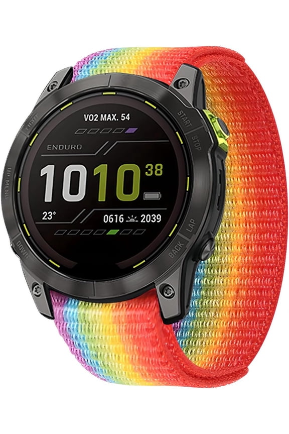 -26mm Hook and Loop Quick Fit Nylon Watch Bands for Garmin watch, Ultralight Breathable Quick Dry Strap for Garmin Fenix 8 51mm/7X Pro/7X/6X Pro/5X Plus/3, Epix Pro, Instinct 3/2X, Quatix 7X/8/