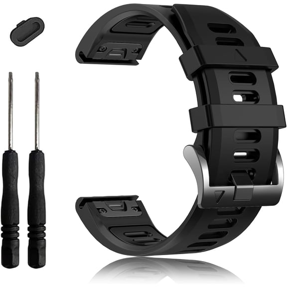 ERUCND-26mm Quickfit Watchbands for Fenix 8 AMOLED 51mm/Fenix 7X/7X Pro/6X/6X Pro/5X Plus/3 HR, Sport Silicone Straps Compatible with Garmin Enduro 3/2/Descent Mk3i/Epix Pro/Tactix 8 AMOLED 51mm