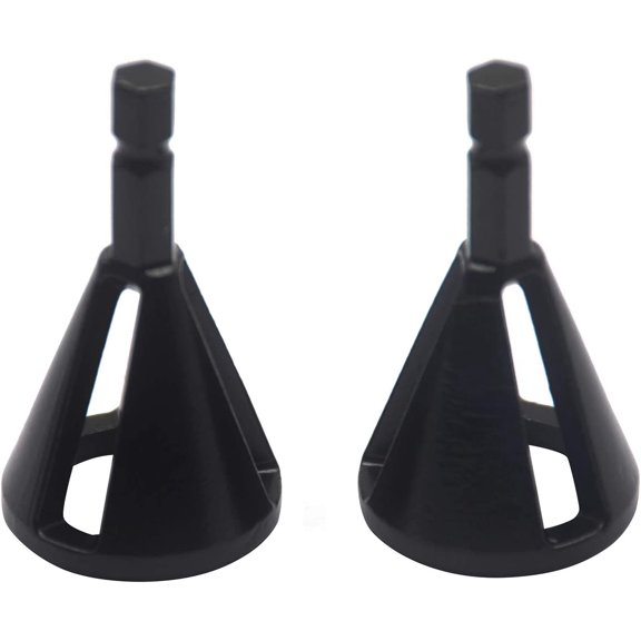 ERUCND-2PCS Deburring External Chamfer Tool Drill Bit Remove Burr Repairs Tools Quick Release Hexagon Shank Black