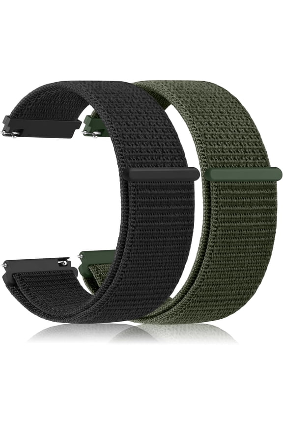 -2Pack Nylon Bands Compatible for COROS PACE 4 / PACE 3 / APEX 2 Pro/APEX Pro/APEX 46mm Watch Band, 22mm Soft Sport Replacement Wristband for Coros Pace 4/3 Watch
