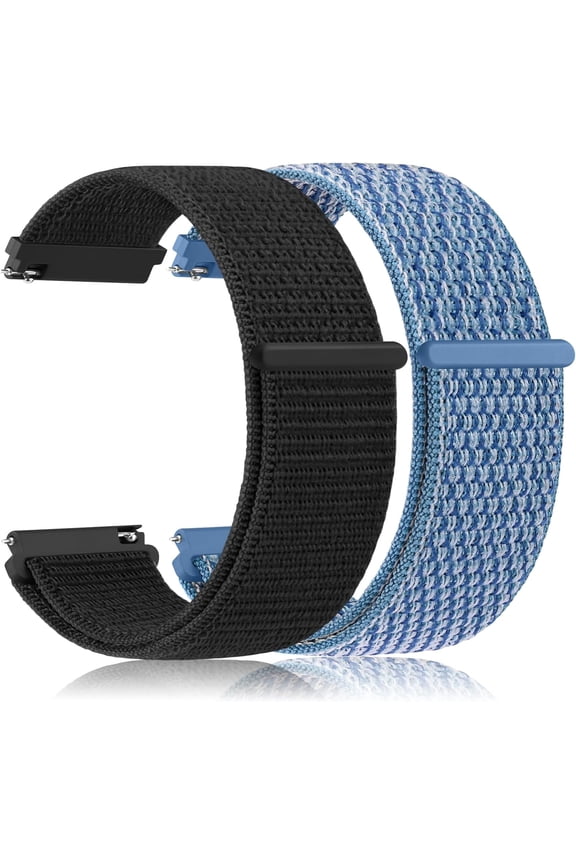 -2Pack Nylon Bands Compatible for COROS PACE 4 / PACE 3 / APEX 2 Pro/APEX Pro/APEX 46mm Watch Band, 22mm Soft Sport Replacement Wristband for Coros Pace 4/3 Watch
