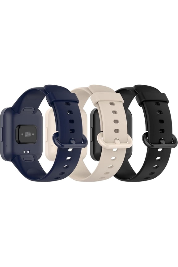 -3Pack Wristband Compatible with Xiaomi Redmi Watch 2 Lite Smartwatch Band Strap
