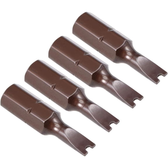 ERUCND-4Pcs 1/4-Inch Hex Shank 25mm Length Magnetic U4 U Shape Screw Driver Screwdriver Drill Bits S2 High Alloy Steel