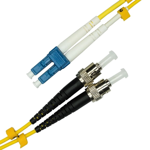 ERUCND-- 6ft / 2M LC to ST Fiber Patch Cable - Duplex - ST to LC Single Mode Fiber Cable - LSZH SM OS2 Optical Patch Cord - Built for Professionals