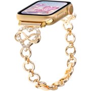 ERUCND-Bling Metal Bands for Women Compatible with Apple Watch 38mm 40mm 41mm 42mm 44mm 45mm 46mm 49mm, Dressy Bracelet Infinity Love Metal Strap for iWatch Series 11 10 9 8 7 6 5 4 SE 3 2 1 SE Ultra