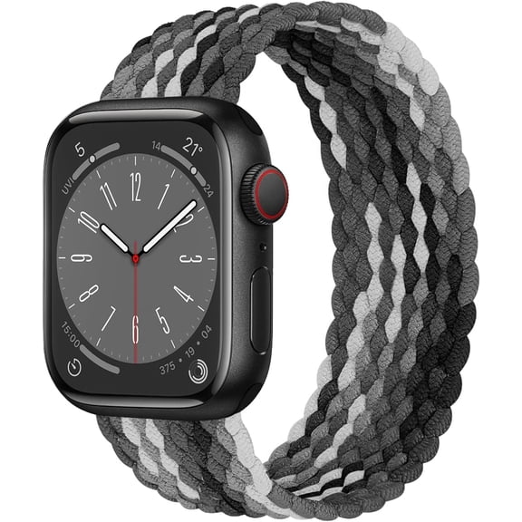 ERUCND-Braided Solo Loop for Apple Watch Band 40mm 42mm 41mm 38mm 44mm 46mm 45mm Ultra/3 2 49mm Men/Women,Stretchy Nylon Sport wristband Strap for iWatch Bands Series 11/10/9/8/7/6 5/4/3/SE 40 44 42