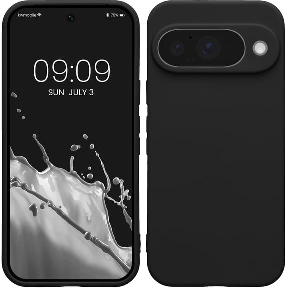 ERUCND-Case Compatible with Google Pixel 10 Case - Protective Slim TPU Phone Cover - Soft Matte Finish - Black Matte