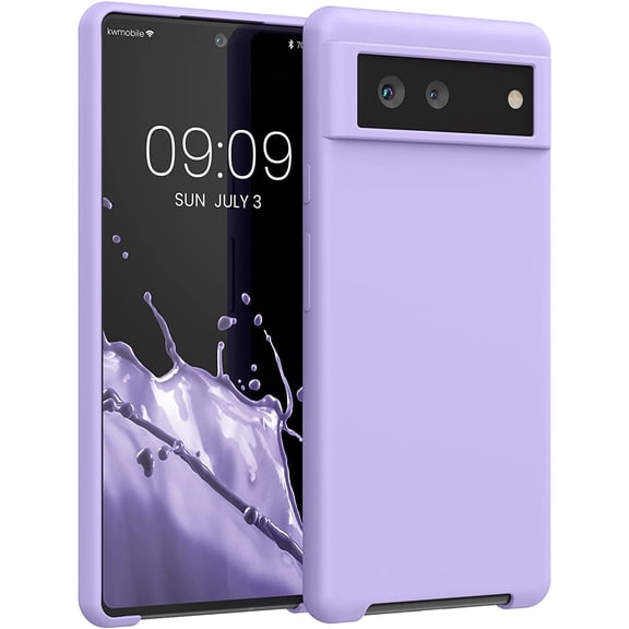 ERUCND-Case Compatible with Google Pixel 6 Case - TPU Silicone Phone Cover with Soft Finish - Lavender
