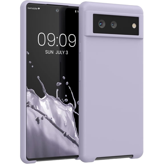 ERUCND-Case Compatible with Google Pixel 6 Case - TPU Silicone Phone Cover with Soft Finish - Light Lavender