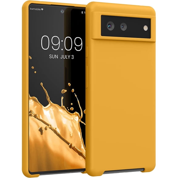 ERUCND-Case Compatible with Google Pixel 6 Case - TPU Silicone Phone Cover with Soft Finish - Marigold