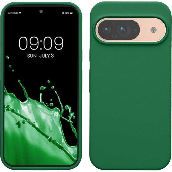 ERUCND-Case Compatible with Google Pixel 9 / Pixel 9 Pro Case - TPU Silicone Phone Cover with Soft Finish - Pixie Green
