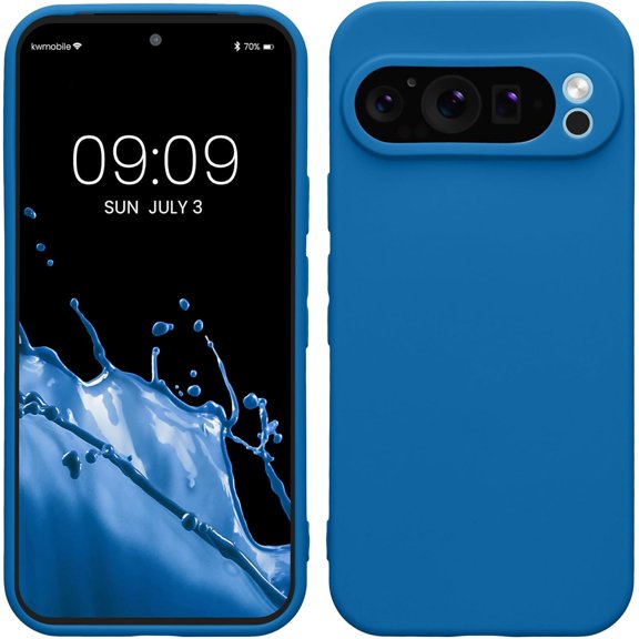 ERUCND-Case Compatible with Google Pixel 9 Pro Case - Protective Slim TPU Phone Cover - Soft Matte Finish - Blue Reef