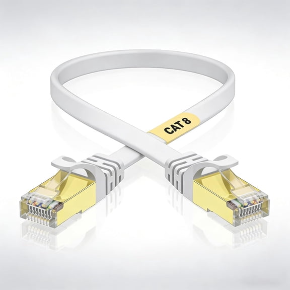 ERUCND-Cat 8 Ethernet Cable 15FT, 40Gbps 2000MHz High Speed RJ45 Internet Patch LAN Network Cable 15 FT