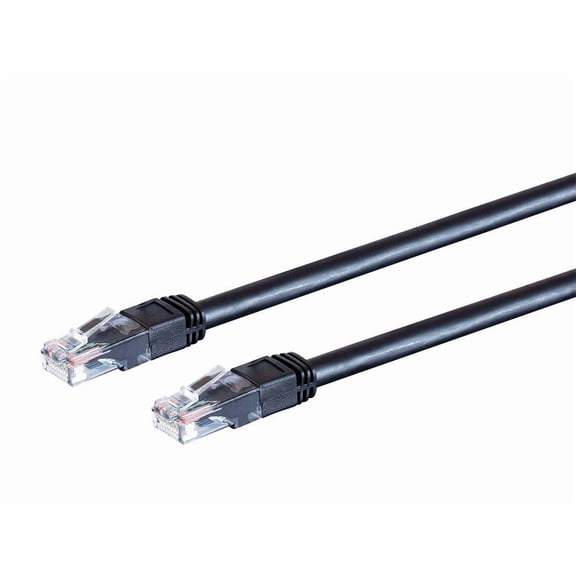 ERUCND-Cat6 Outdoor Rated Ethernet Patch Cable - 7 Feet - Black | Snagless RJ45, Stranded, 550MHz, UTP, Pure Bare Copper Wire, 24AWG