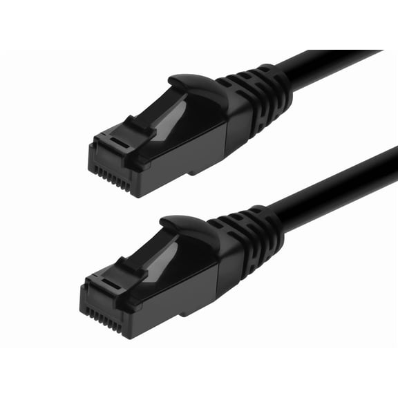 ERUCND-Cat6A Flexible TPE Patch Cable - 5 Feet - Black | UTP, 24AWG, 500MHz, Pure Bare Copper, Snagless RJ45, Ethernet Cable - Flex Series