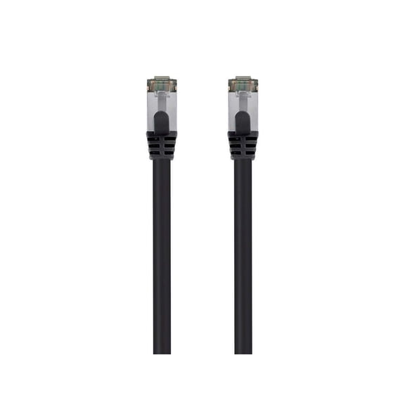 ERUCND-Cat8 S/FTP Ethernet Network Cable - 2GHz, 40Gbps, PVC, 26AWG, 1 Feet, Black - Entegrade Series