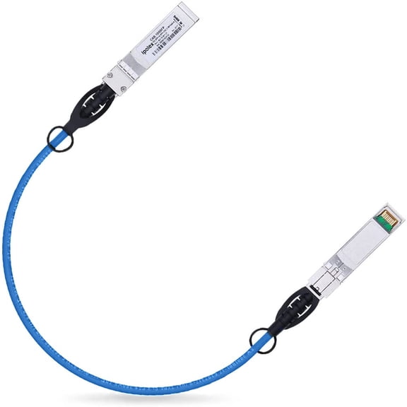 ERUCND-Colored 10G SFP+ Twinax Cable, Direct Attach Copper(DAC) Passive Cable, 0.25m (0.82ft) in Blue, for Cisco SFP-H10GB-CU0.25M, Meraki, Ubiquit, Mikrotik, Intel, Fortinet, Netgear, D-Link and Mor