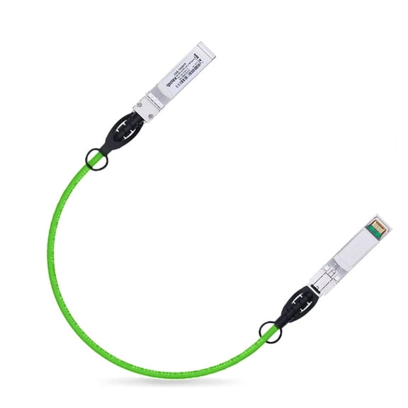 ERUCND-Colored 10G SFP+ Twinax Cable, Direct Attach Copper(DAC) Passive Cable, 0.25m (0.82ft) in Green, for Cisco SFP-H10GB-CU0.25M, Meraki, Ubiquit, Mikrotik, Intel, Fortinet, Netgear,D-Link,and Mor