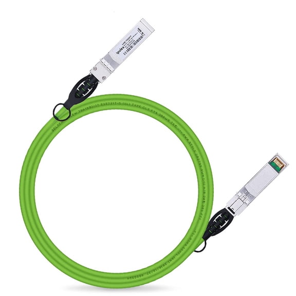 ERUCND-Colored 10G SFP+ Twinax Cable, Direct Attach Copper(DAC) Passive Cable, 1.5m (4.92ft) in Green, for Cisco SFP-H10GB-CU1.5M, Meraki, Ubiquiti, Mikrotik, Intel, Fortinet, Netgear, D-Link,and Mor
