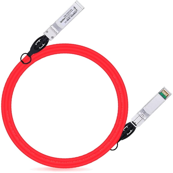 ERUCND-Colored 10G SFP+ Twinax Cable, Direct Attach Copper(DAC) Passive Cable, 1.5m (4.92ft) in Red, for Cisco SFP-H10GB-CU1.5M, Meraki, Ubiquit, Mikrotik, Intel, Fortinet, Netgear and More