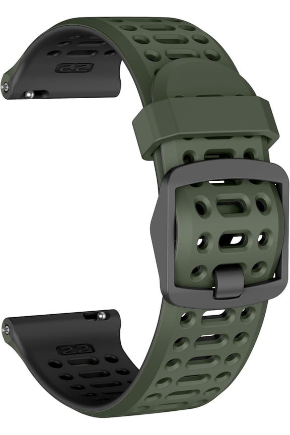 -Compatible with Coros Pace 3/Apex 2 Pro/Apex Pro/Apex 46mm Watch Bands, 22mm Quick Release Watch Band Sport Silicone Watch Strap Breathable Wristband for Women Men
