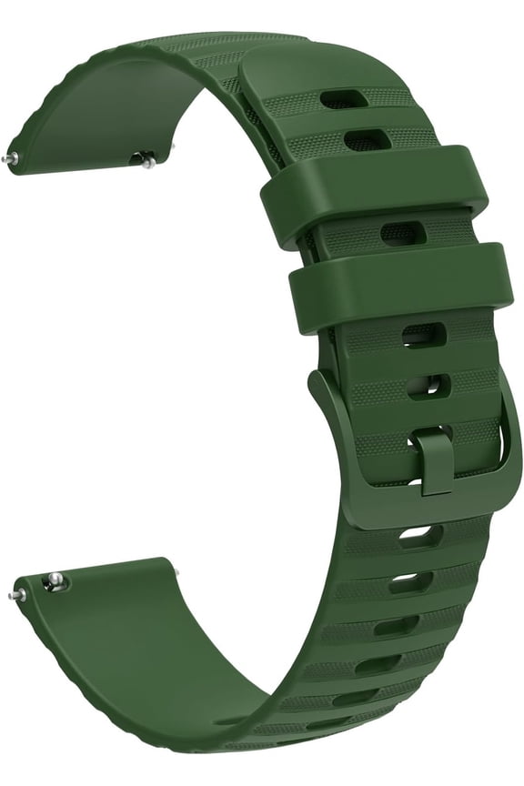 -Compatible with 18mm 20mm 22mm Watch Bands Quick Release Replacement Wristband, Silicone Sport Bands for Men Women