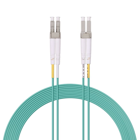 ERUCND-Fiber Patch Cable - LC to LC OM3 10Gb/Gigabit Multi-Mode Jumper Duplex 50/125m LSZH Fiber Optic Cord for SFP Transceiver, Aque, 7-Meter(23ft)