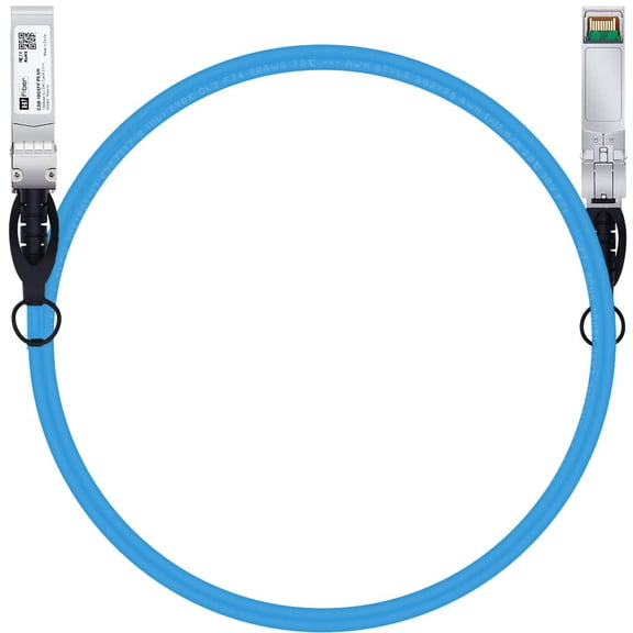 ERUCND-H!Fiber Blue SFP+ Cable, 10G SFP+ DAC, 1.5M(5ft), Passive Direct Attach Copper Twinax Cable for Cisc SFP-H10GB-CU1.5M, Ubiquiti UniFi UC-DAC-SFP+, Meraki, Mikrotik, Intel, Fortinet, Netgear