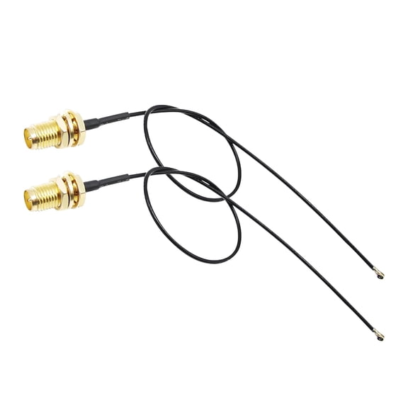 ERUCND-MHF4/IPEX4 to RP-SMA Female Bulkhead 8 Inches RF1.13 WiFi Pigtail Coaxial Cable Connecting SMA Antenna to 4G 5G Router, Modem, MiFi Hotspot, NGFF M.2 Wireless Card, WiFi Motherboard - 2 Pack