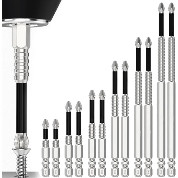 ERUCND-Magfixer New K5 High-Magnetic Drill Dit Set,High-Magnetic Screwdriver Drill Bit,Magnetic Durability Screwdriver Drill Bit Set,Anti-Slip Magnetic Electric Screwdriver Set,25 50 65 70 90 150mm (