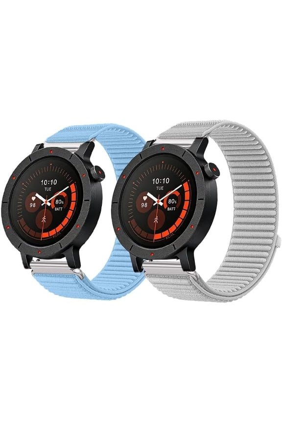 -Nylon Band Compatible with CMF Watch 3 Pro/Pro 2,Soft Breathable Nylon Watch Strap for Tozo S6/S5/S3 Women Men