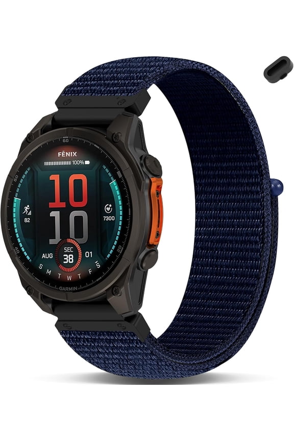 -Nylon Quick Fit Watch Bands Compatible with Garmin Fenix 8 43mm/7S Pro/7S/6S Pro/6S/5S/5S plus,20mm Soft Lightweight Adjustable Sport Hook and Loop Strap for Approach S70 42mm Accessory