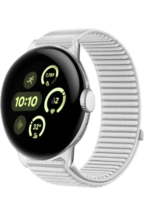 -Nylon Sport Bracelet compatible with Google Pixel Watch 4 3 2 1 flexible seamless adjustable bracelet compatible with Google Pixel Watch 41mm 45mm