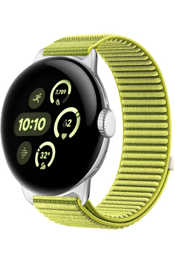 -Nylon Sport Bracelet compatible with Google Pixel Watch 4 3 2 1 flexible seamless adjustable bracelet compatible with Google Pixel Watch 41mm 45mm