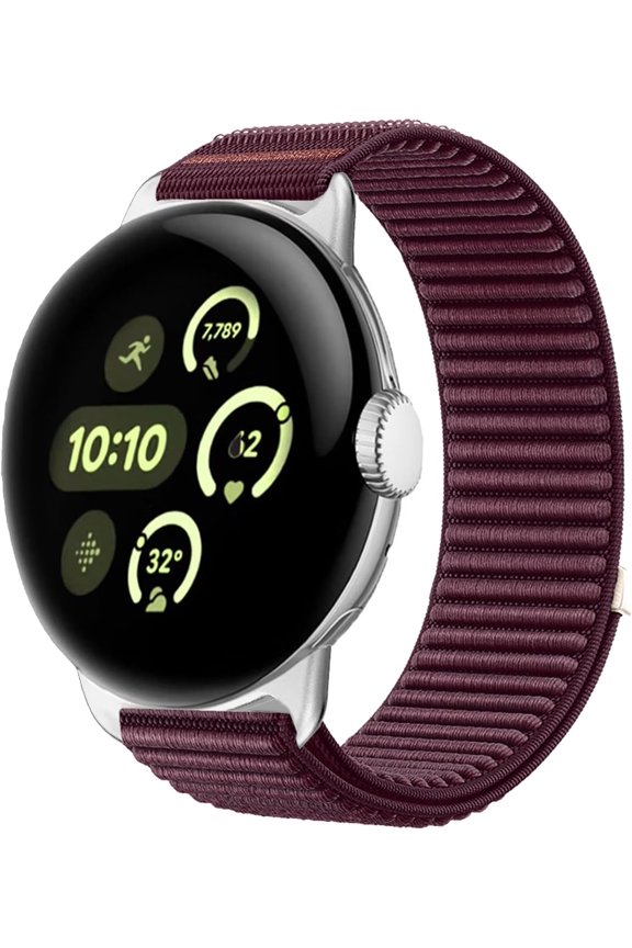 -Nylon Sport Bracelet compatible with Google Pixel Watch 4 3 2 1 flexible seamless adjustable bracelet compatible with Google Pixel Watch 41mm 45mm