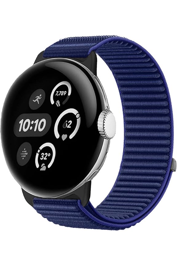 -Nylon Sport Bracelet compatible with Google Pixel Watch 4 3 2 1 flexible seamless adjustable bracelet compatible with Google Pixel Watch 41mm 45mm