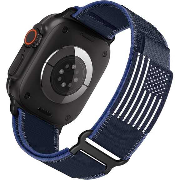 ERUCND-Nylon Trail Loop for Apple Watch Ultra 3/2 band 49mm 46mm 45mm 44mm 42mm 41mm 40mm 38mm, Breathable Sport Strap for Apple Watch bands men women, Soft Stretchy iWatch Series 11/10/9/8/7/6/5/4/3