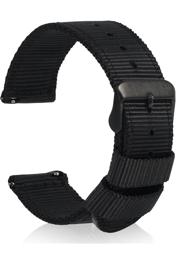 -Nylon Watch Bands for Men, Quick Release Military Watch Straps, Multiple Colors, Band Width 18mm 20mm 22mm 24mm