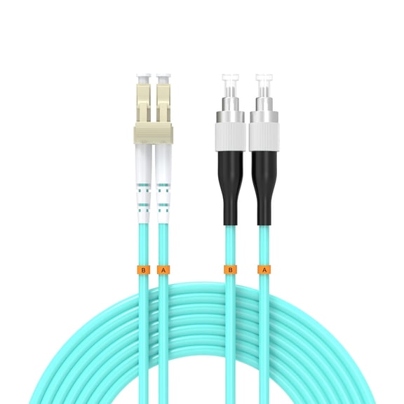 ERUCND-OM3 Fiber Patch Cable 6Meter/20ft, LC/UPC-FC/UPC Fiber Optic Cable Cord LSZH 10GB Multimode Duplex Jumper 50/125m