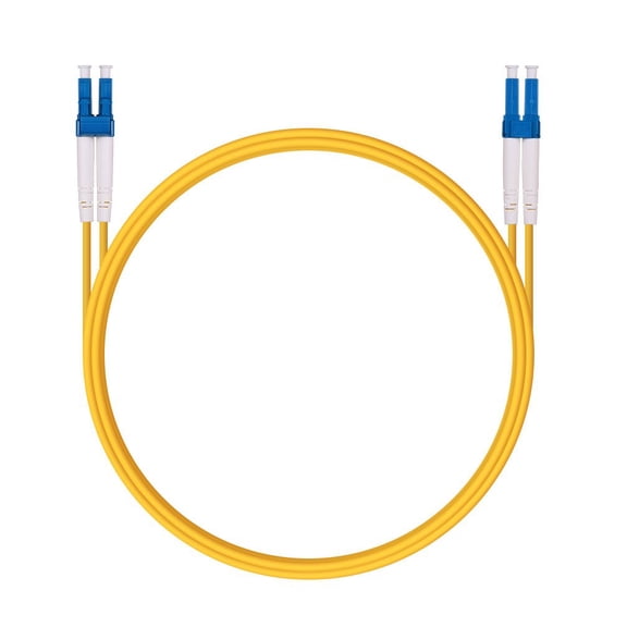 ERUCND-OS2 LC to LC Fiber Patch Cable, 10GB Single Mode SFP Fiber Jumper, Duplex LC-LC 9/125um, SMF, LSZH, 0.5Meter(1.64ft), Cable for SFP Transceiver, Router, Networks and More
