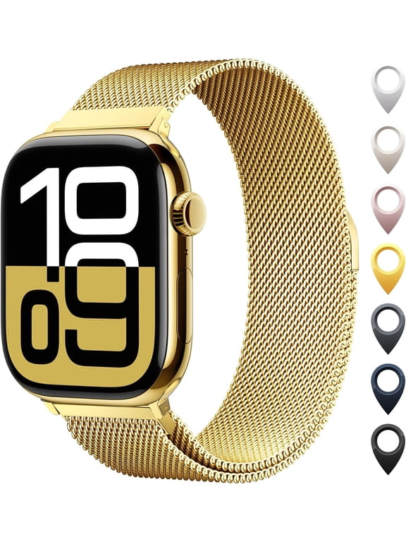 -Original Stainless Steel Mesh Loop Compatible with Apple Watch 38mm 40mm 41mm 42mm 44mm 45mm 46mm 49mm Women Men, Magnetic Clasp Replacement for iWatch Bands Series 11 10 9 8 7 6 5 4 Ultra SE