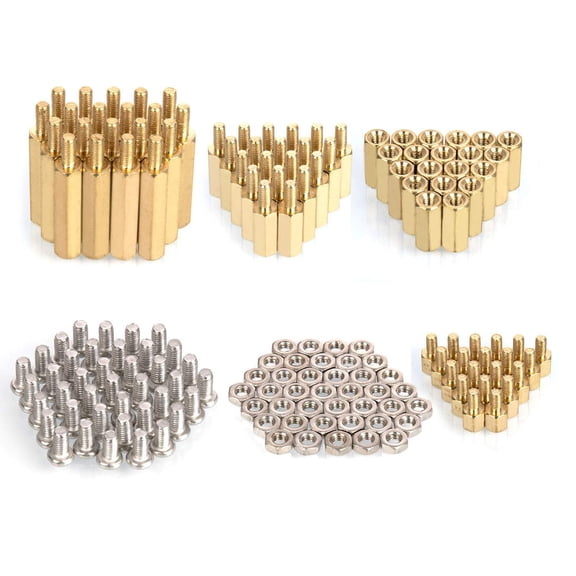 ERUCND-Raspberry Pi Installation Tool 160 Pcs/Lot M2.5 Series Hex Brass Spacer/Standoff + Nuts + Screws Raspberry Pi 3 Model B+(Plus) / 3B / Zero W Accessories Kit