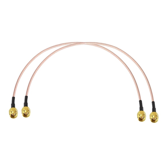 ERUCND-SMA Male to SMA Male Coaxial Coax Cable RG316 Antenna Extension Cable 12inch 30cm for Antenna Router RTL SDR Dongle ADS-B Receiver Network Analyzer Antenna SWR Meter (2-Pack)
