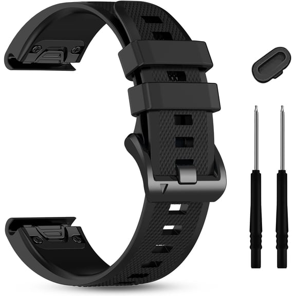 ERUCND-Silicone WatchBand Compatible With Fenix 8 AMOLED 43mm/7S/6S/5S, 20mm Quickfit Sport Band for Fenix 7S Pro/6S Pro/5S Plus/Descent Mk3/Mk3i 43mm/Epix Pro 42mm/Approach S70-42mm